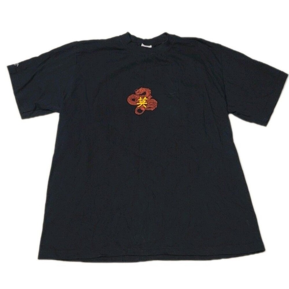 Crazy Shirts Men's Black Short Sleeve Crew Neck Dragon Graphic T-Shirt M USA